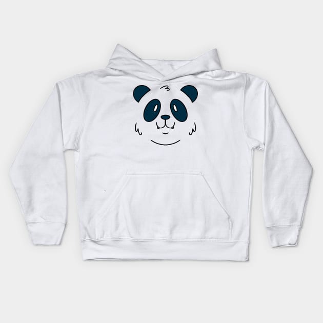 save panda face for kids and girls gift Kids Hoodie by Midoart